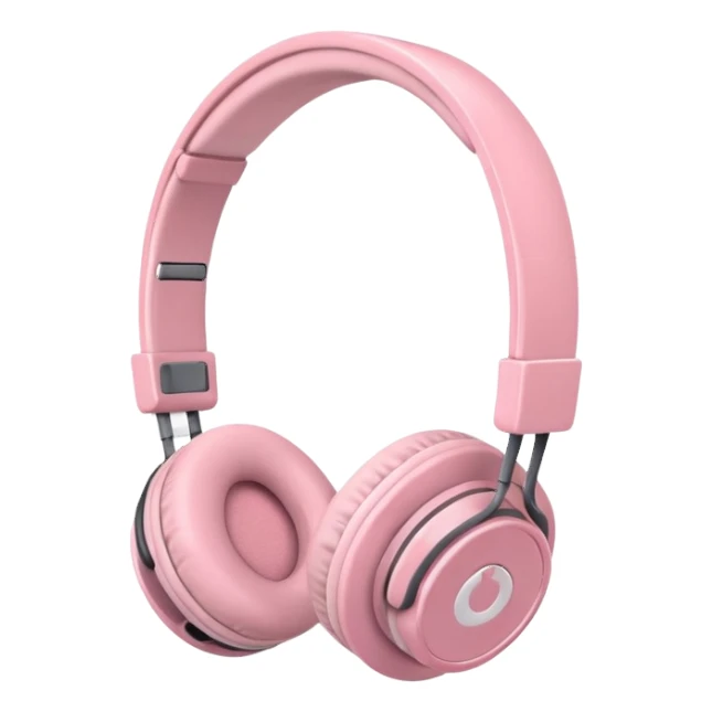 light pink headphones sticker