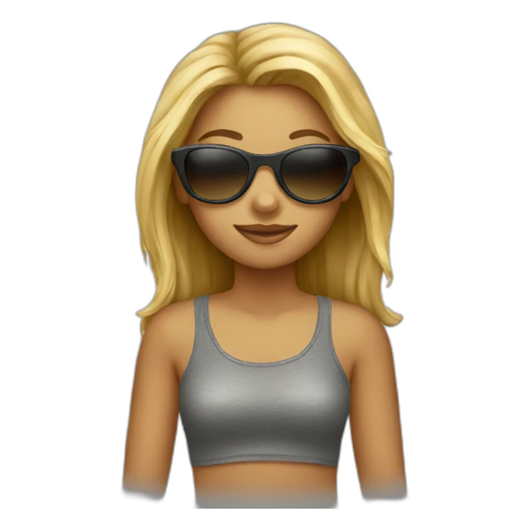 sunglass girl sticker