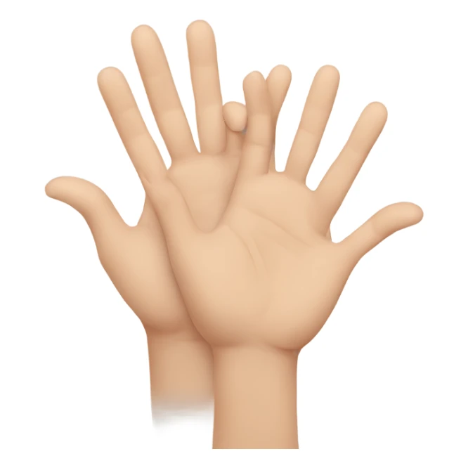 two russian hands "greeting each other" sticker