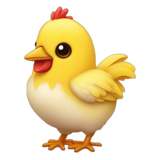conejito rosado, pollito amarillo sticker
