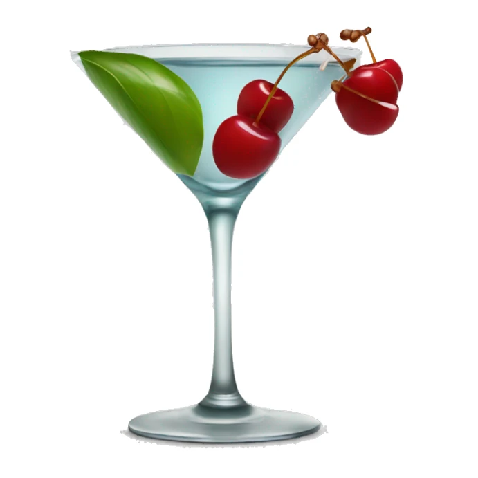 martini with cherries sticker