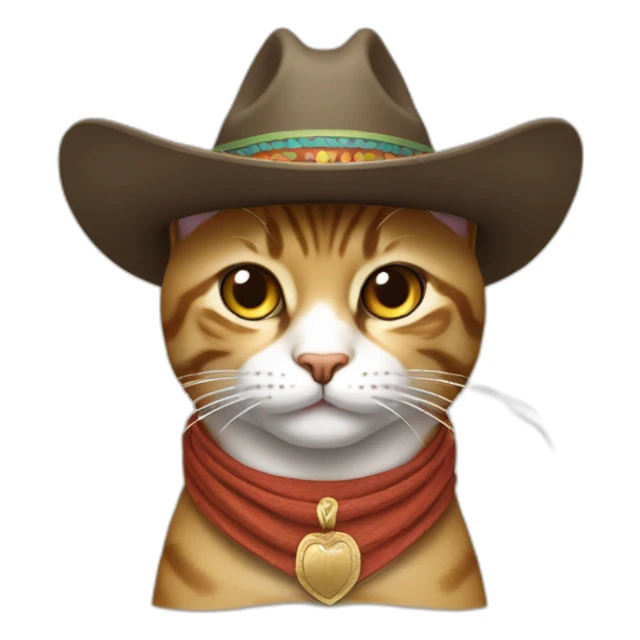 Gato con botas y sombrero sticker