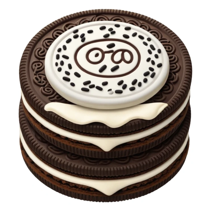 Oreo biscuit emoji sticker