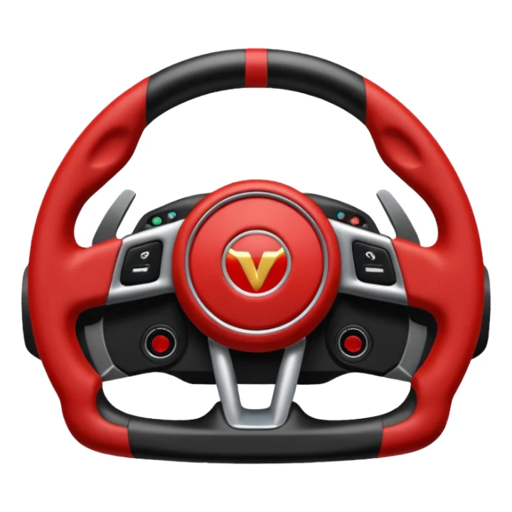 volante de racing sin logo sticker