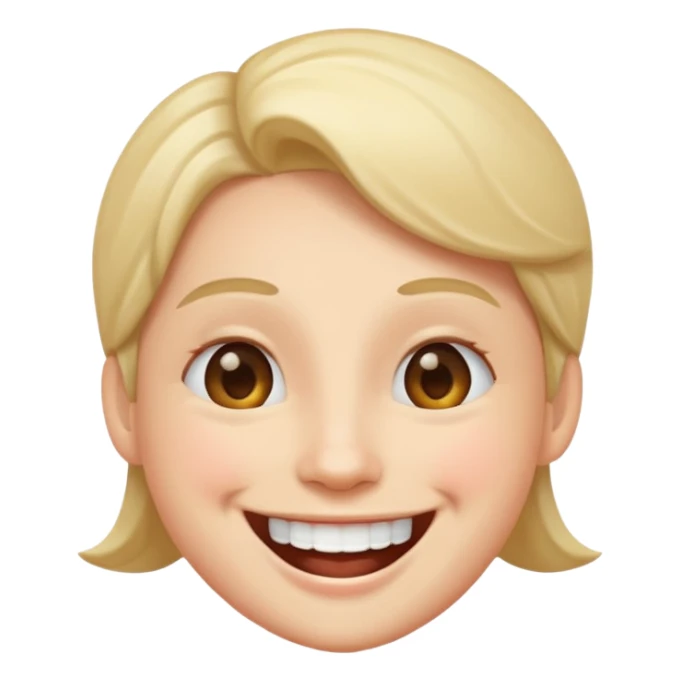 parmagini isiran gulen yuz sticker