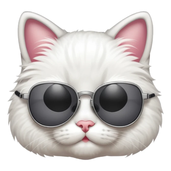 cat wearing sunglasses sticker