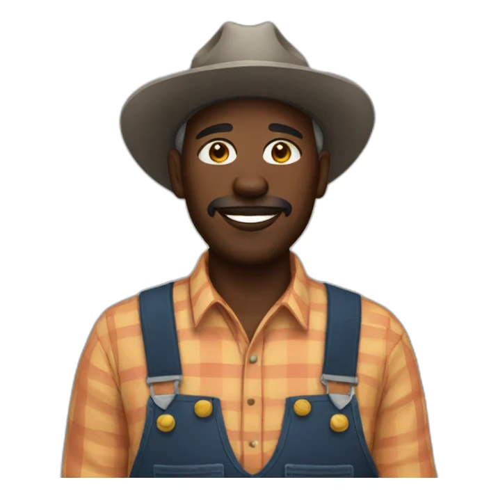 black farmer sticker