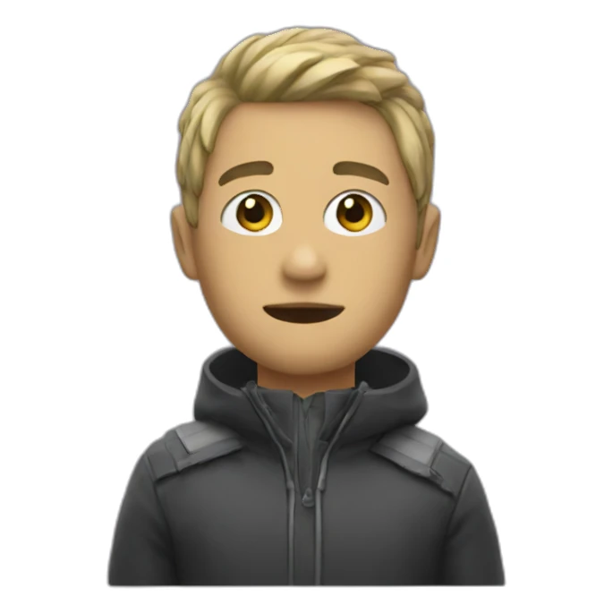 persona calva sticker