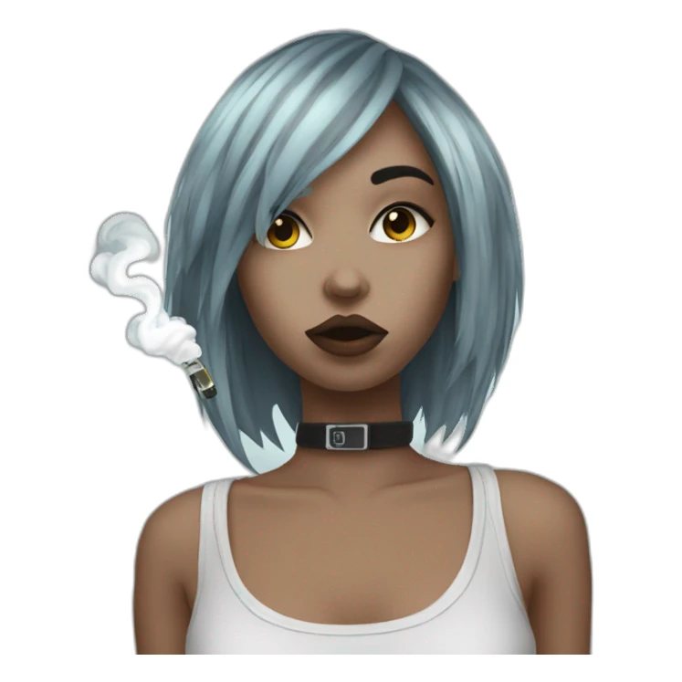 hot emo girl with vape sticker
