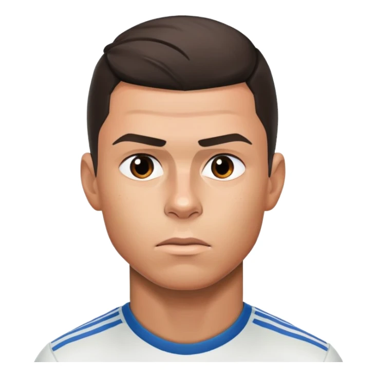 Cristiano Ronaldo with a sad expression sticker