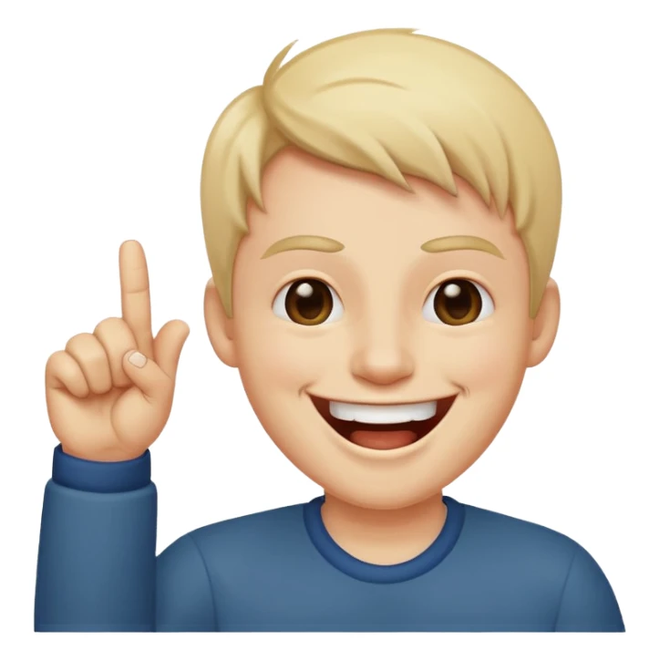 Laughing with middle finger  sticker