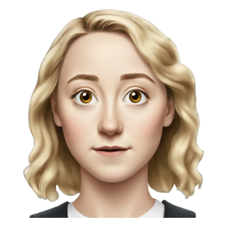 Saoirse Ronan realistic sticker