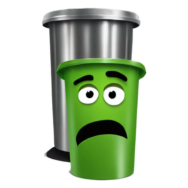 oscar the grouch inside metal trash can sticker