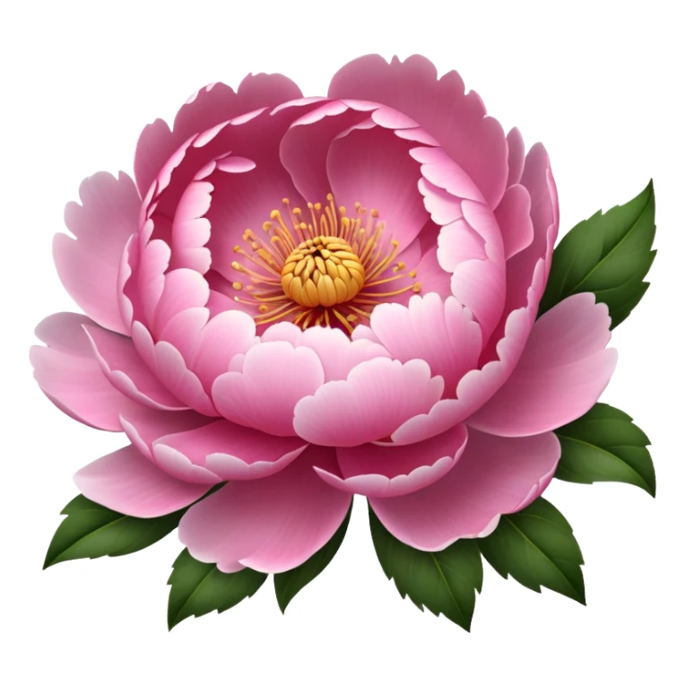peony flower sticker