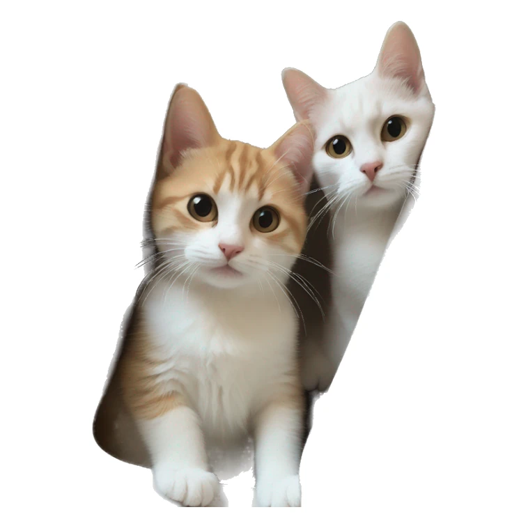 Un bebe de chat et chien sticker