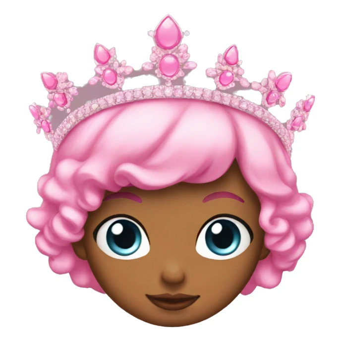 pink tiara emoji sticker