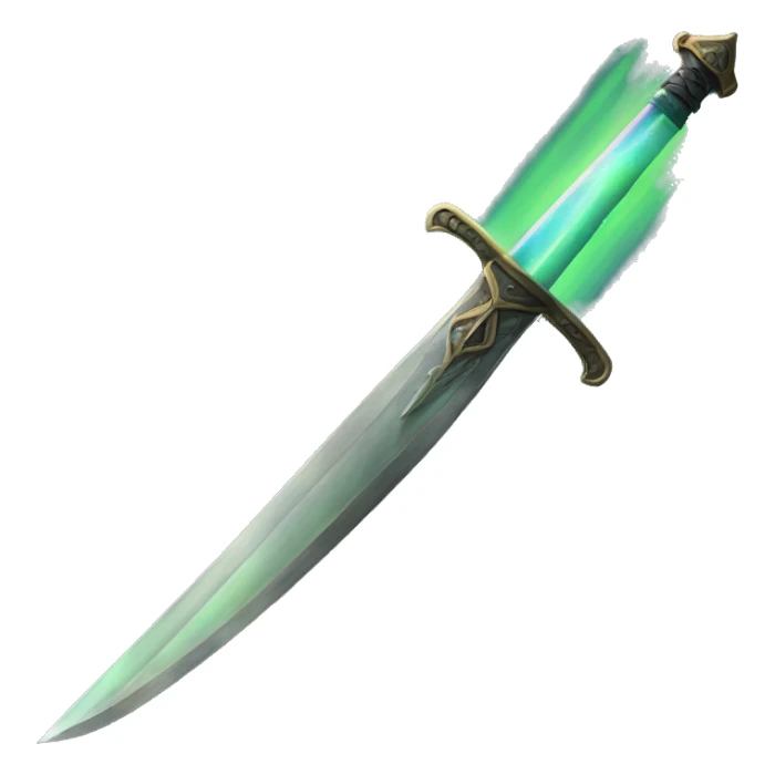 sword with northern lights on blade sticker