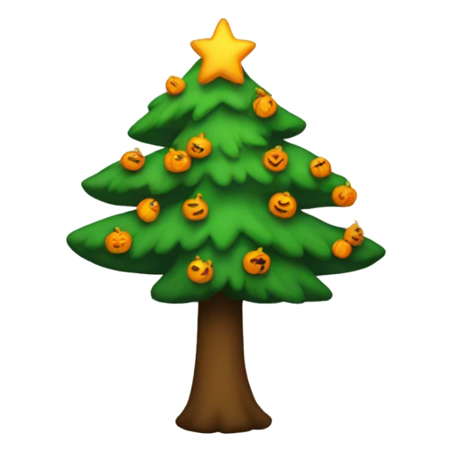 Make me a cute Halloween Christmas tree sticker