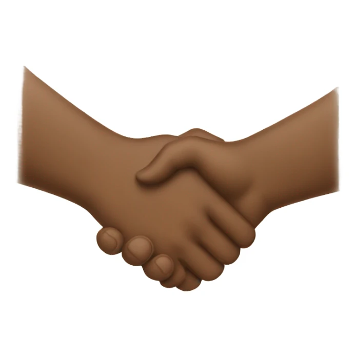 Two guys handshake  sticker