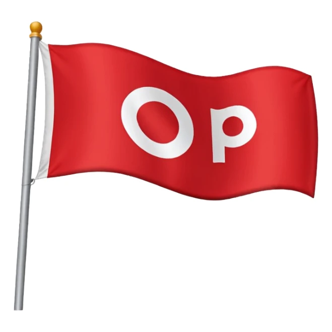 flag that says OP1 sticker