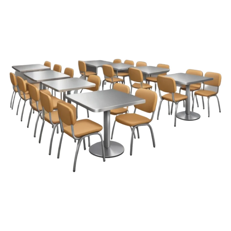 un comedor  de cafeteria sticker