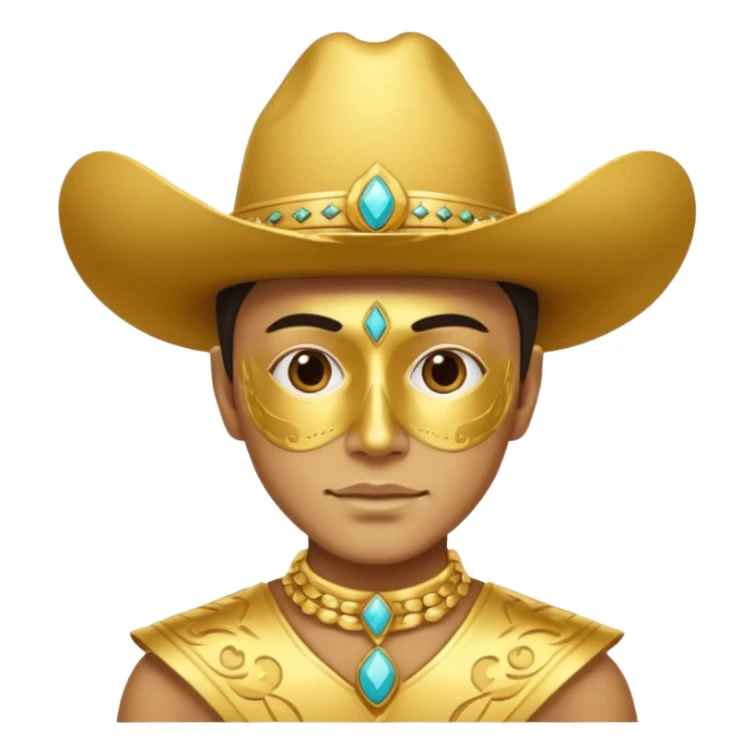 A person with a Gold chalino sticker