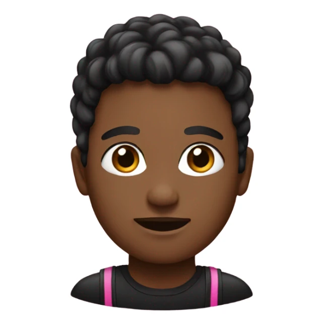 black and pink sticker