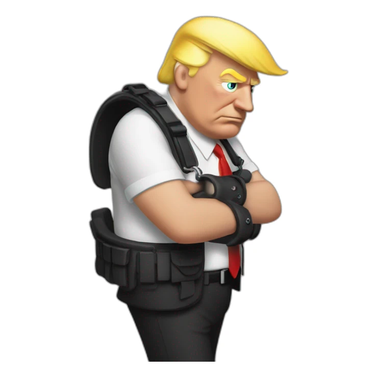 trump-in-handcuffs sticker