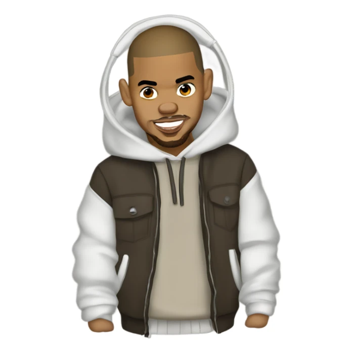Cartoon Chris Brown  sticker