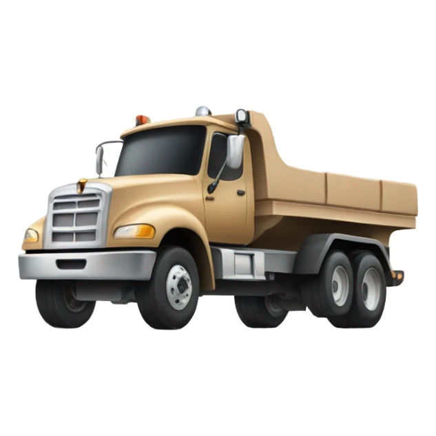 Tan flat bed tow truck sticker