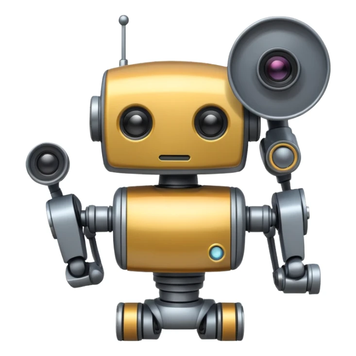 cameraman robot sticker