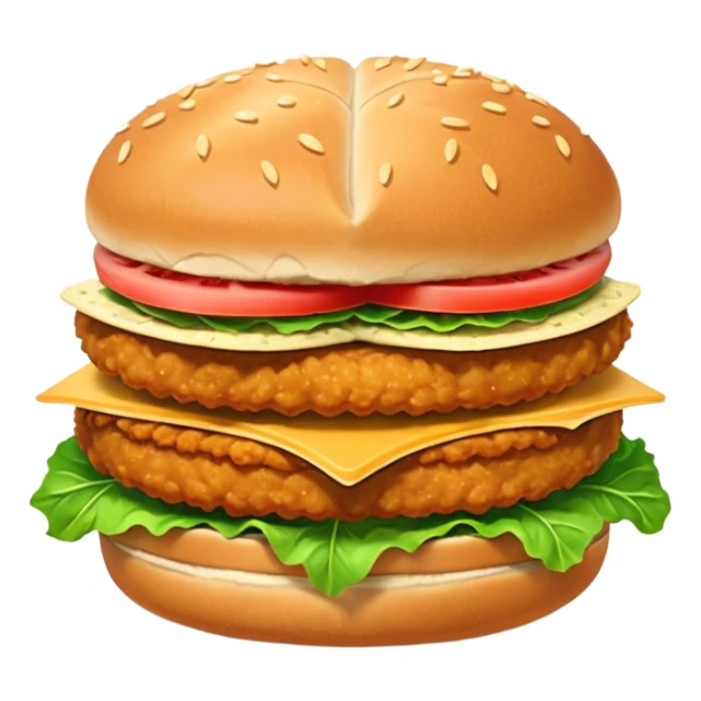 Schnitzelbroetchen mit Salatblatt, keine extra Sachen sticker