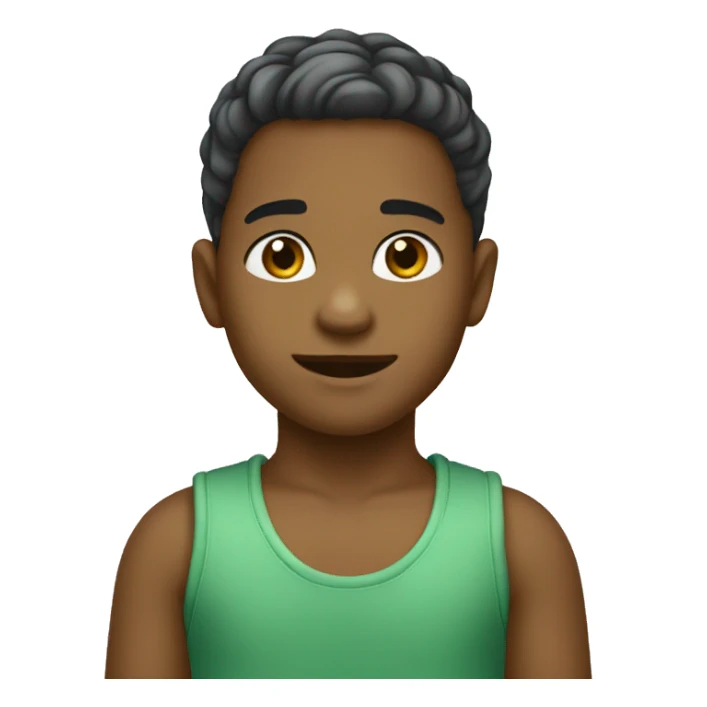 coração verde claro bebe sticker