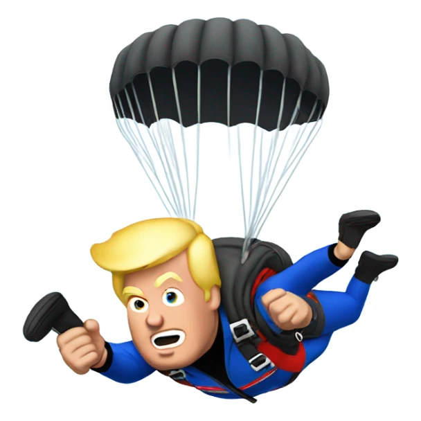 Donald Trump skydiving sticker