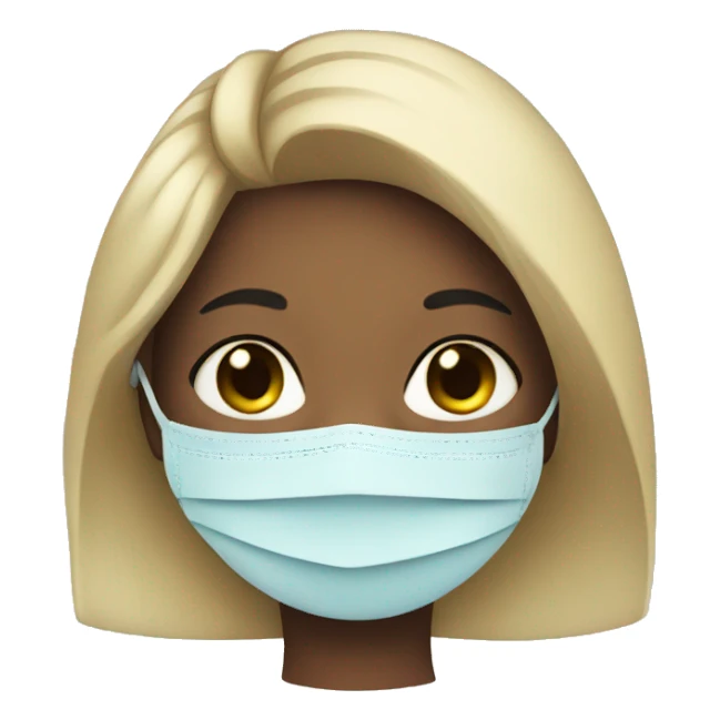 girl with masks  sticker