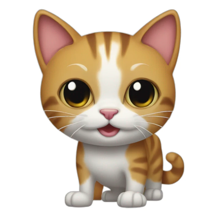 Cat standup in flip flops sticker