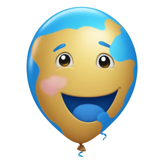 Blue balloons sticker