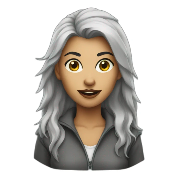 Female werewolf  sticker