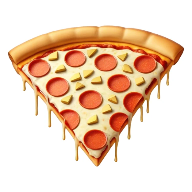 Pizza with gold bars sticker