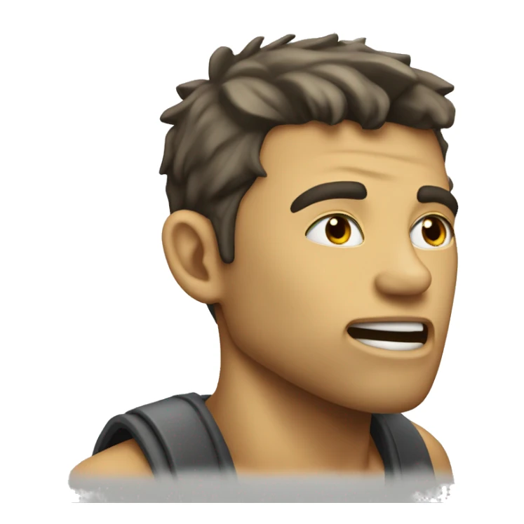 Giga Chad mewing sticker