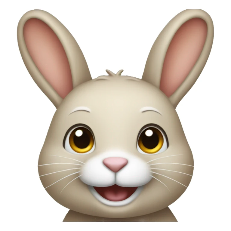 Rabbit smiling sticker