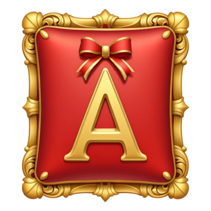 christmas red letter sticker