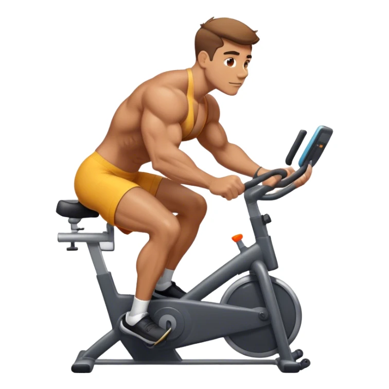 buff guy stationary bike sticker
