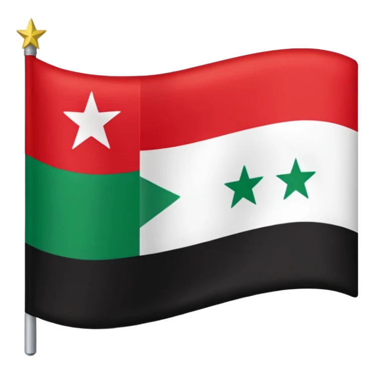 Le drapeau des rebelles syrien sticker