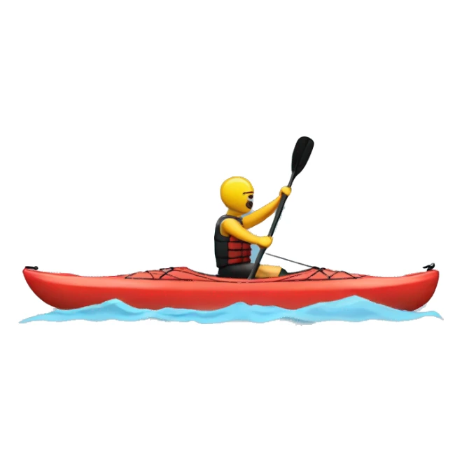 multisport kayak with person paddling  sticker