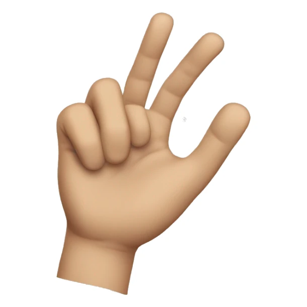 Hand whoops  sticker