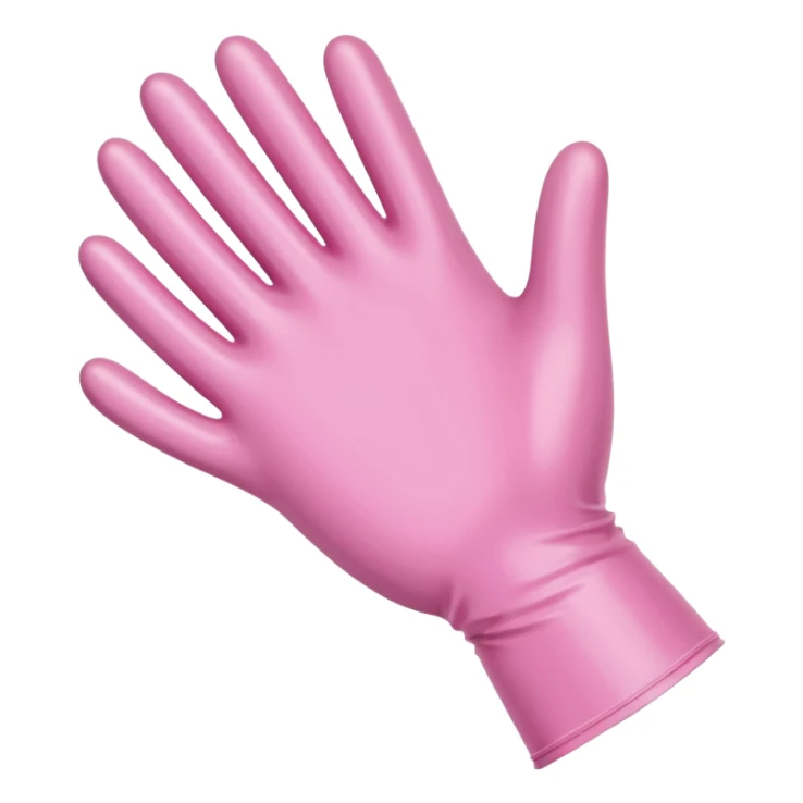 light pink latex gloves sticker