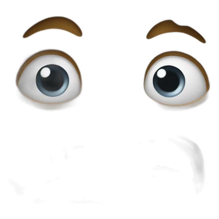 crazy looking emoji. so much fear and dread sticker