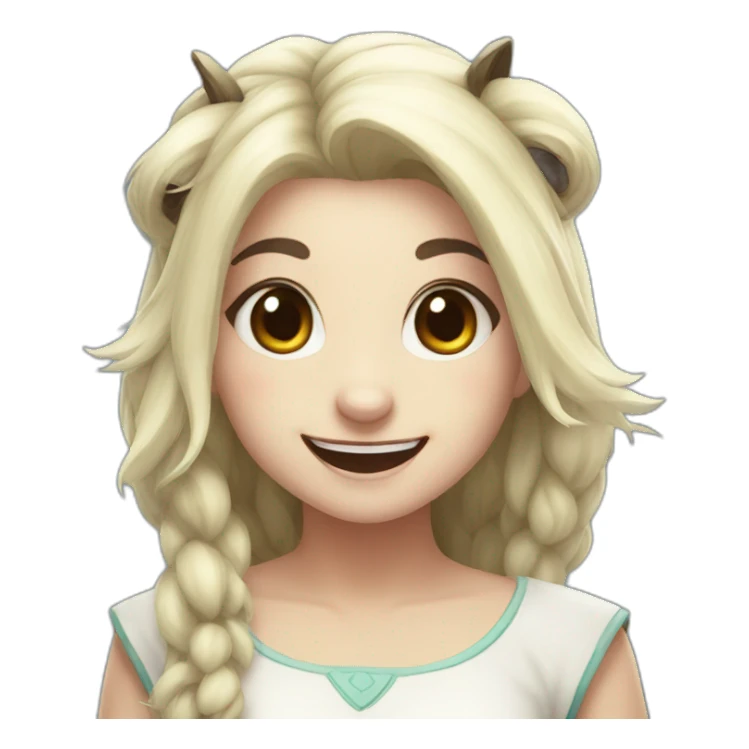 Janna panda happy sticker