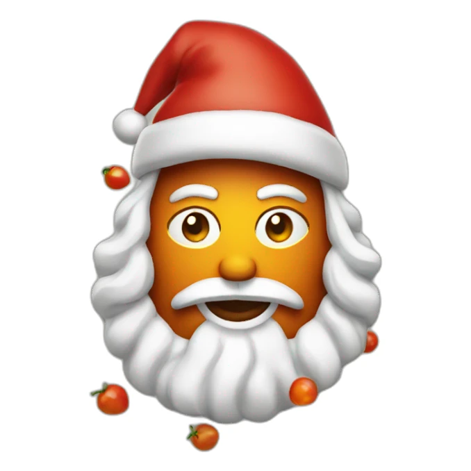 spicy food santa sticker